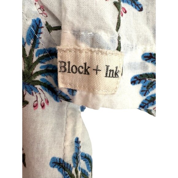 Mens Block printed Button front short sleeve - Picture 4 of 7